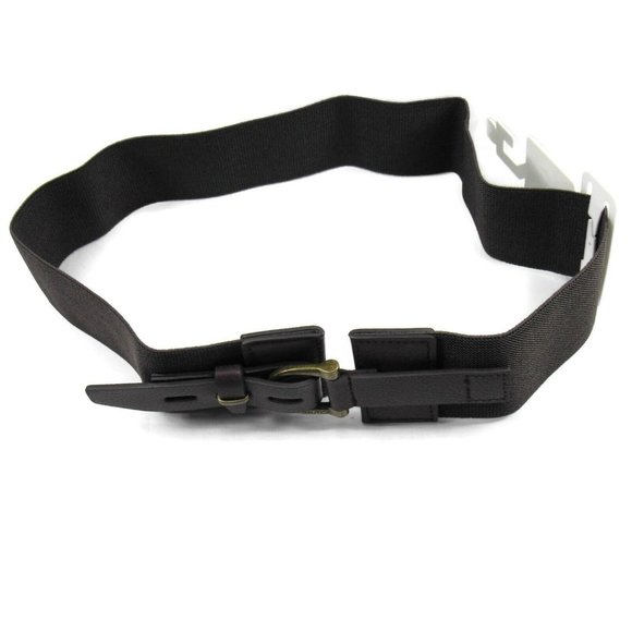 Nautica Belt Womens Accessories Elastic Chocolate/Ant Brass Size Small New - Picture 7 of 8